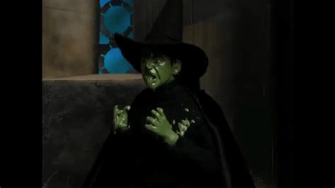 Melting wicked witch in the fantasy world of oz